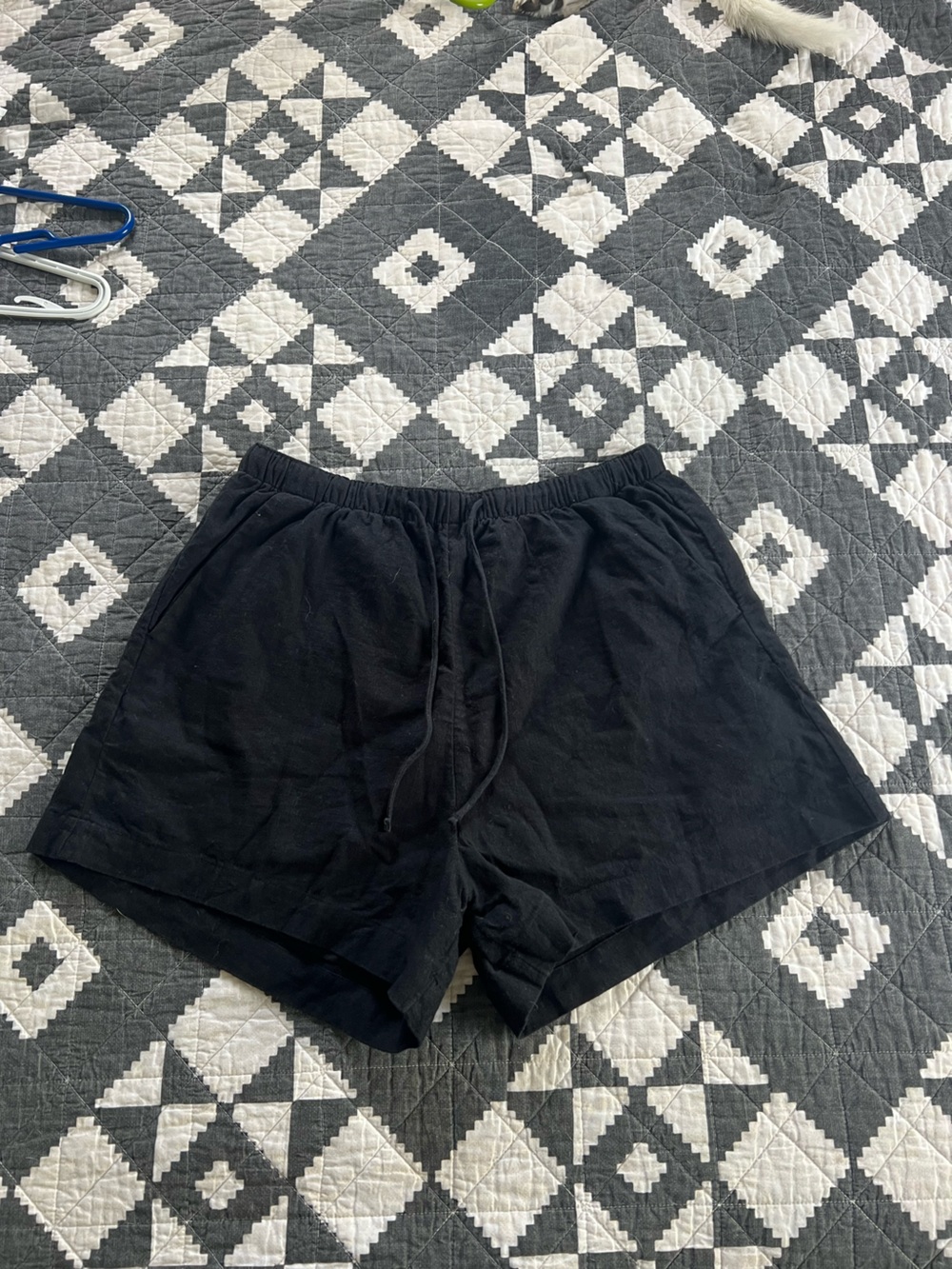 Abercrombie & Fitch Black Linen Shorts